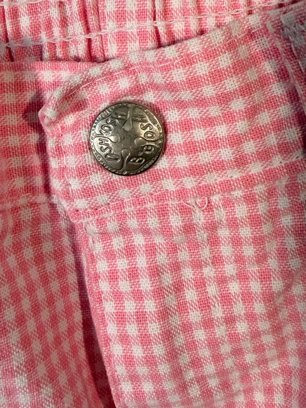 Vintage Oshkosh Pink Gingham Shorts